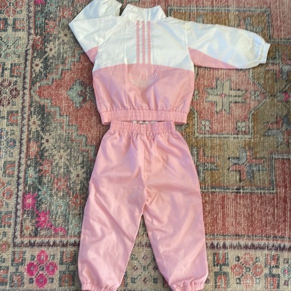 Adidas pink girl suit matching set NWOT - Picture 6 of 6